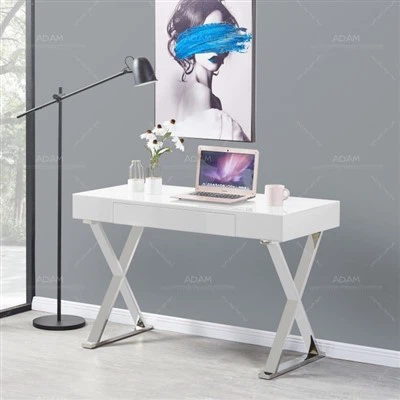 Tavolo con console lucida bianca ad alta gloss